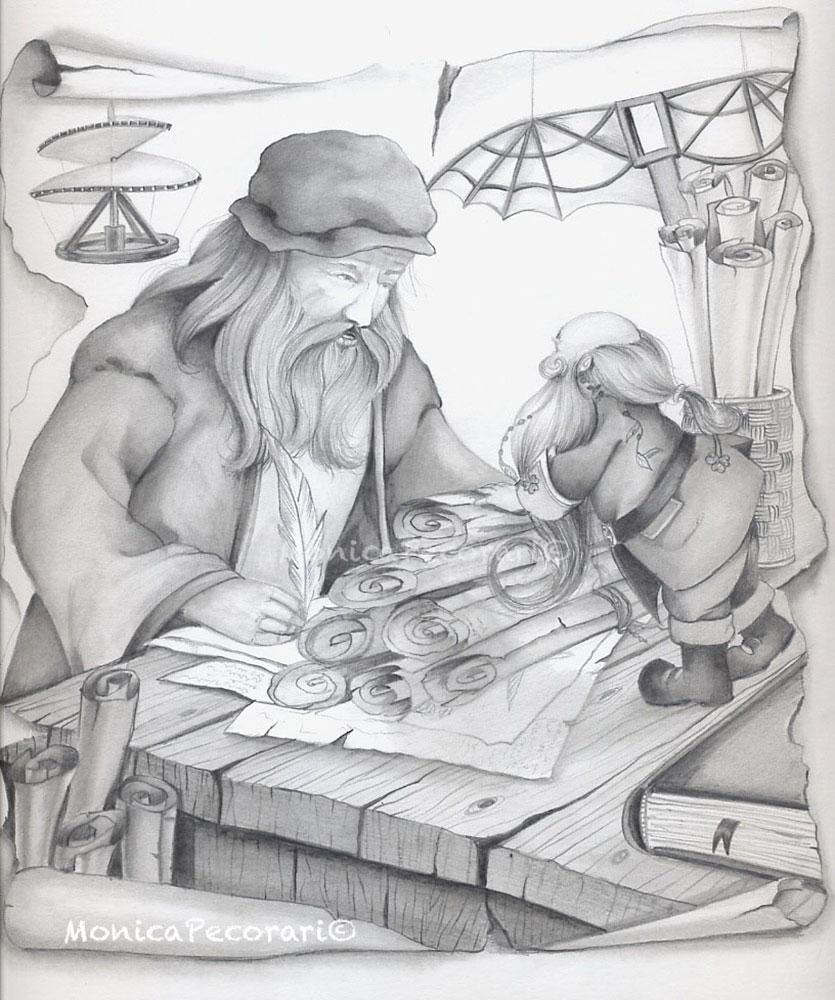 Illustration from the story "Buddy in search of the magic pot"