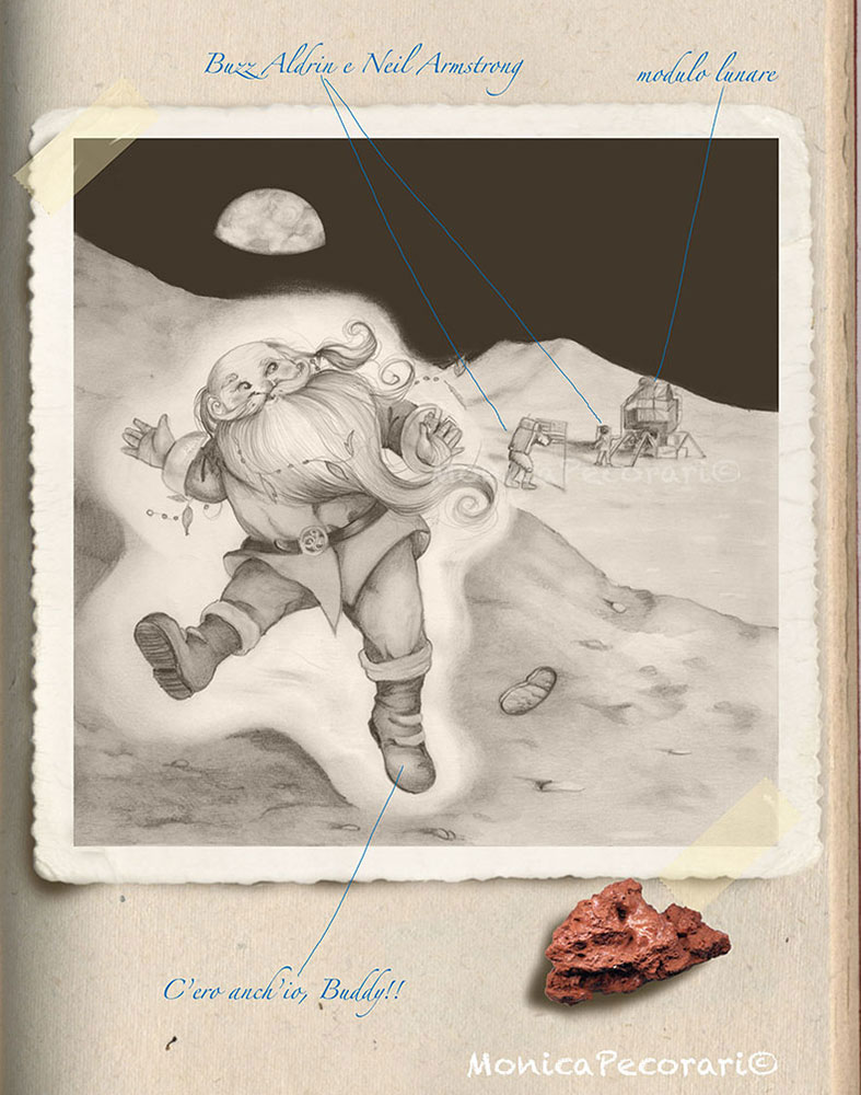 Illustrazione tratta dal racconto “Di Buddy alla ricerca della pentola magica”